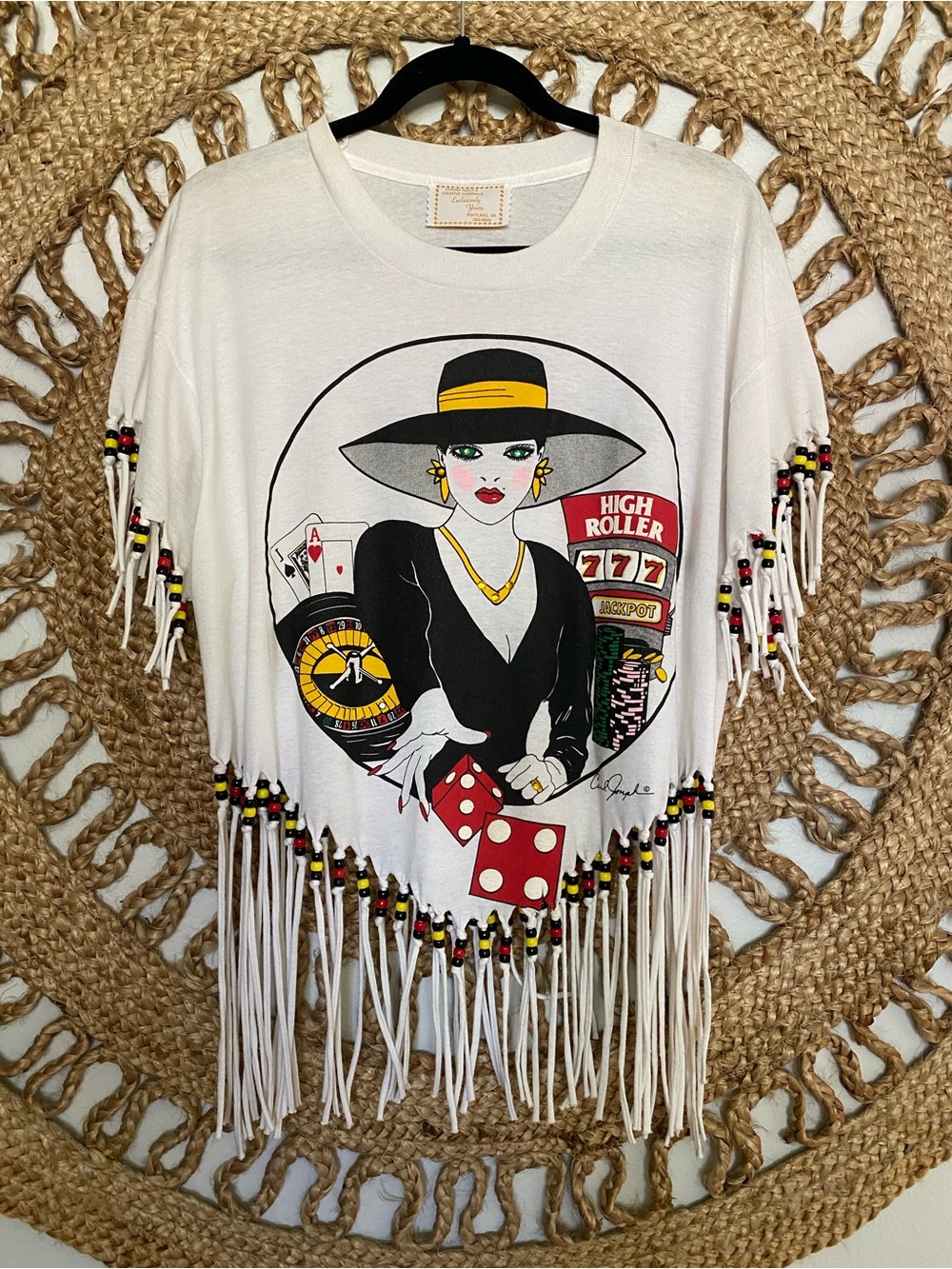 Vintage 80s Carol Joseph Design "High Roller" t-shirt
